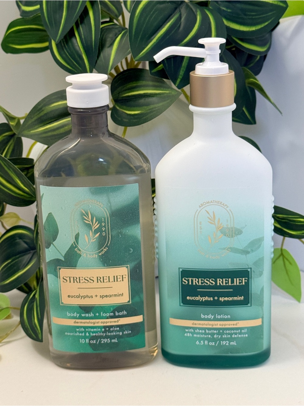 Stress Relief Eucalyptus + Spearmint Body Lotion & Body Wash/Foam Bath